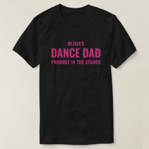 Camiseta Presente Personalizado de Dança Rosa para Papai pa