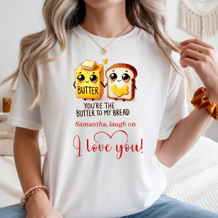 Camiseta Presente Personalizado de Dia dos Namorados Comida