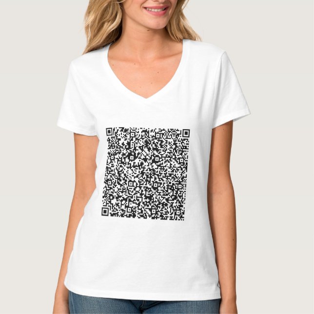 Camiseta Presente personalizado de informações de verificaç (Frente)