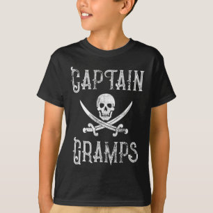 Camiseta Presente Personalizado de Pirata Náutico Capitão G
