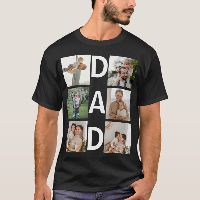 Camiseta Presente Personalizado do Dia dos Pais com Foto da (Frente)