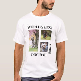 Camiseta Presente personalizado do melhor Pai de cães do mu