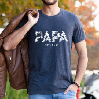 Camiseta Presente personalizado do PAPA EST para o Pai