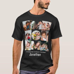 Camiseta Presente personalizado para a Colagem de Fotografi