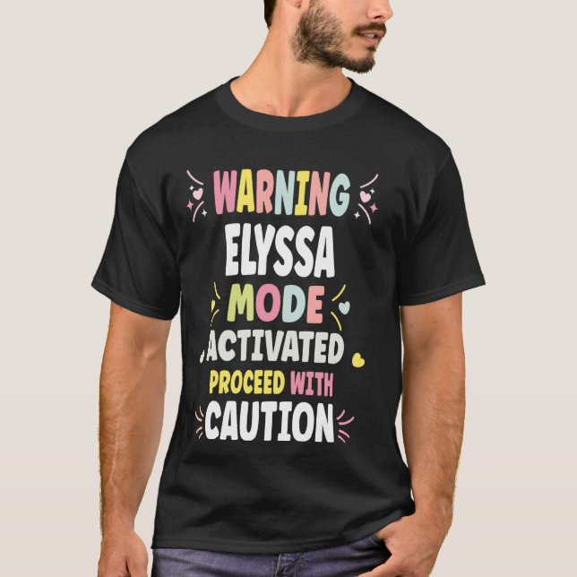 Camiseta Presente Personalizado para Mulheres ELYSSA Person (Frente)