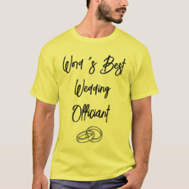 Camiseta Presente Personalizado para Oficial de Casamento d