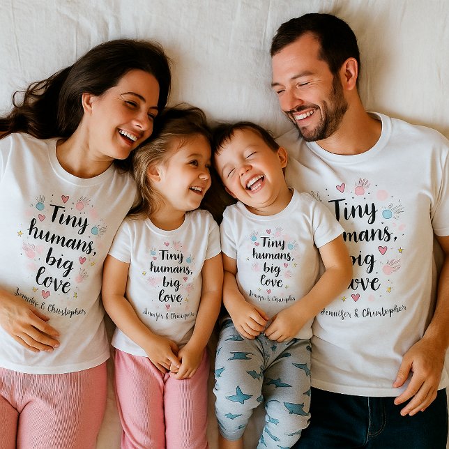Camiseta Presente Personalizado para Pais Pequenos Humanos  (Criador carregado)