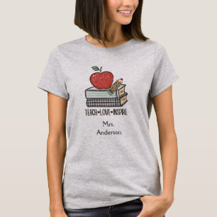 Camiseta Presente Personalizado para Professor: Ensinar Amo