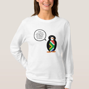 Camiseta Presente Personalizado Pinguim Vida Selvagem Áfric