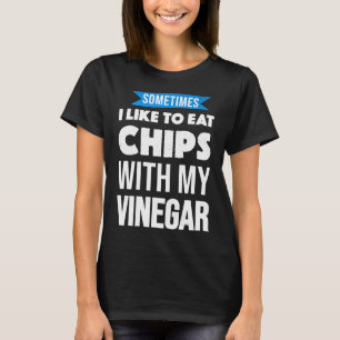 Camiseta Presente Piada Amante de Vinagre de Peixe e Batata