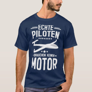 Camiseta Presente piloto de planador de planador de planado
