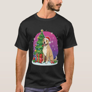 Camiseta Presente Pitbull Papai Noel Chapéu Natal Pitbull A