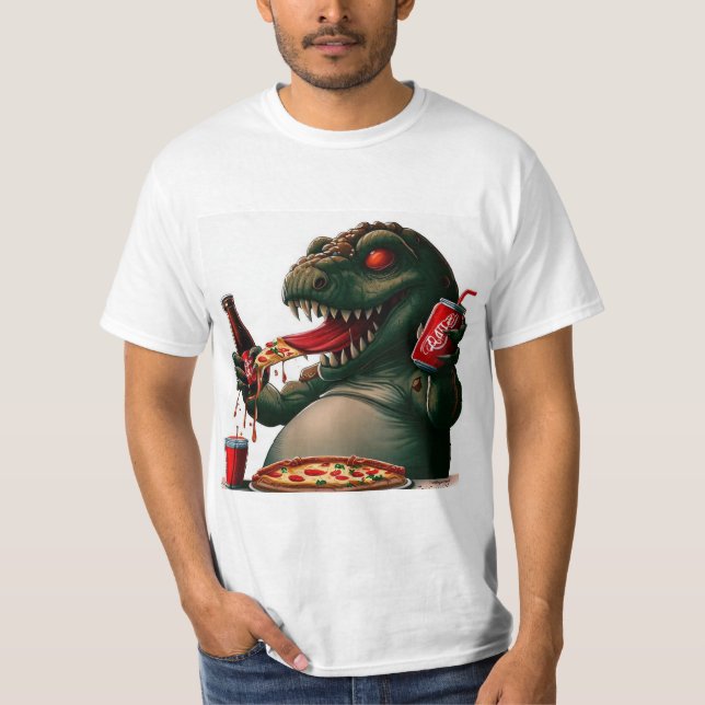 Camiseta Presente Pizza Monster Tendência (Frente)