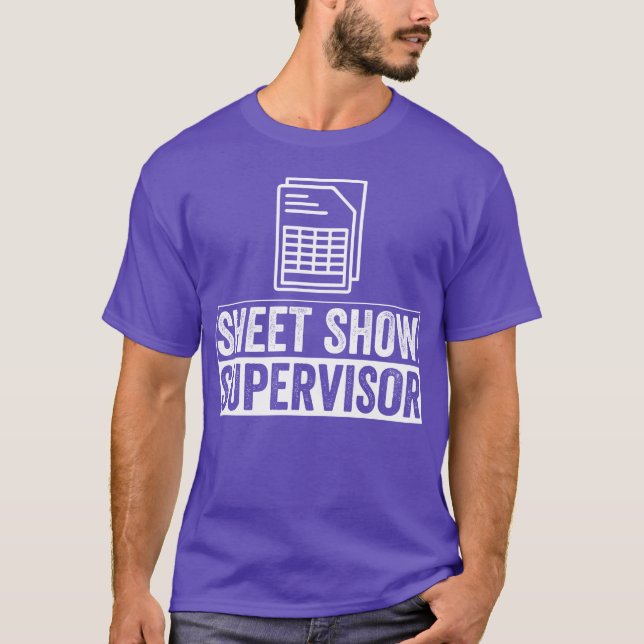 Camiseta Presente Planilha do Supervisor do Show de Folhas (Frente)