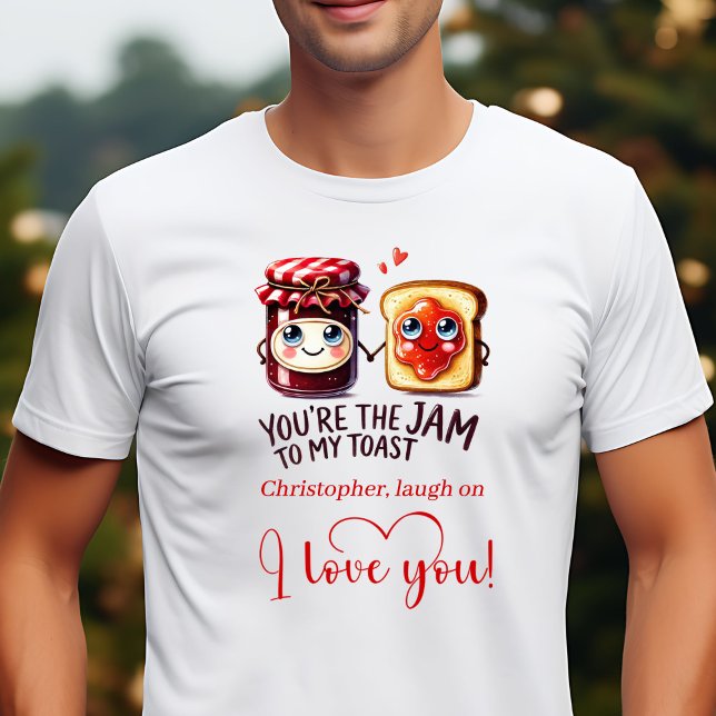 Camiseta Presente Popular do Dia dos Namorados Comida Engra (Popular Valentine Gift Funny Food Personalized T-Shirt)