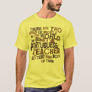 Camiseta Presente português do professor