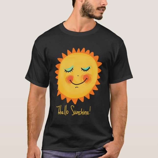 Camiseta Presente Positivo Perfeito Para Mulheres Alô Sol (Frente)