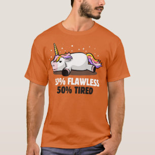 Camiseta Presente Preguiçoso de Unicórnio Bonito (2)
