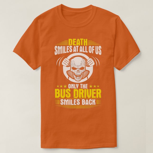 Camiseta Presente Presente no driver do treinador do barram (Frente do Design)