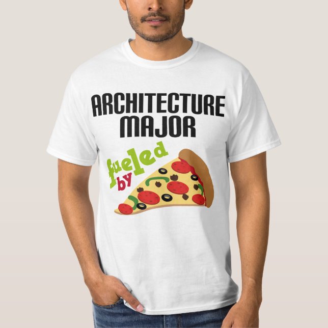 Camiseta Presente principal da arquitetura (pizza) (Frente)