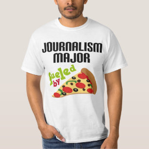 Camiseta Presente principal do jornalismo (pizza)