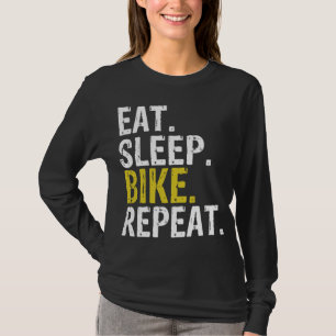 Camiseta Presente repetido de bicicleta de repouso