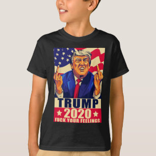 Camiseta Presente Republicano Trump Dedo do Meio Para Seus