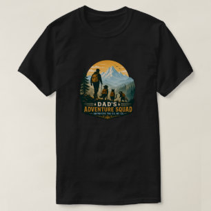 Camiseta Presente Retro de Caminhada na Montanha para a Equ