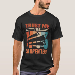 Camiseta Presente retrô de carpinteiro carpinteiro