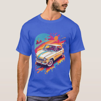 Camiseta Presente retro de carro clássico