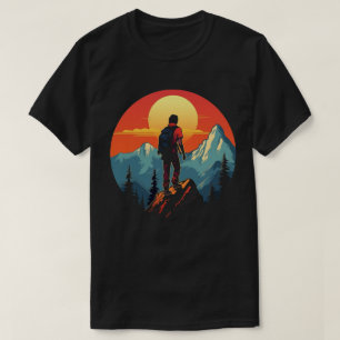 Camiseta Presente Retro de Escalada para Escalador Vintage