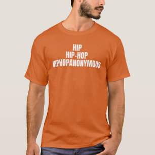 Camiseta Presente retro engraçado anônimo Hip Hop dos anos