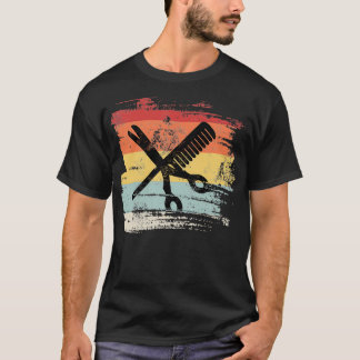 Camiseta Presente retrô para Hairdresser