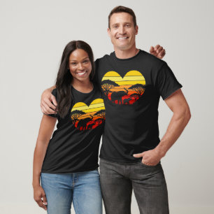 Camiseta Presente Retro para Zelador de Zoológico de Animai