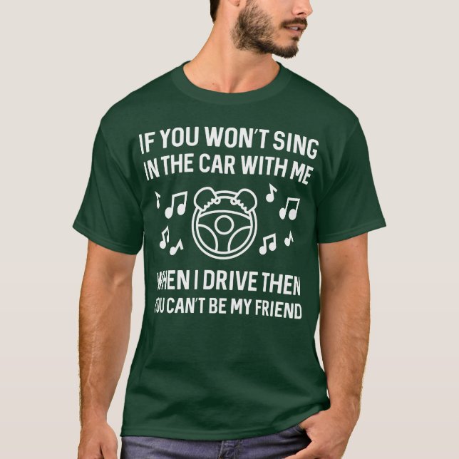 Camiseta Presente retrô Sing Inhe Car (Frente)