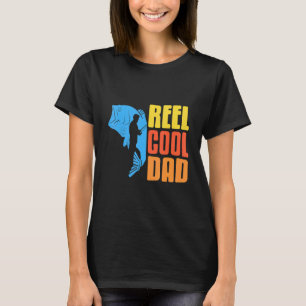 Camiseta Presente Retro Vintage Carrete Pai Legal da Pesca