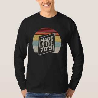 Camiseta Presente Retro Vintage Feito Na Década De 70