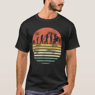 Camiseta Presente Retroativo de Evolução em Moto para Bik