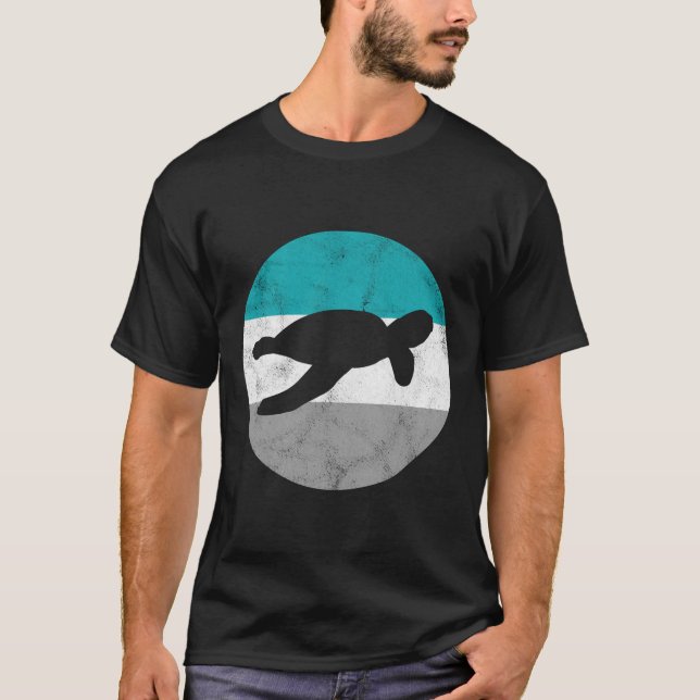 Camiseta Presente Retroativo De Tartaruga Marítima Para Hom (Frente)
