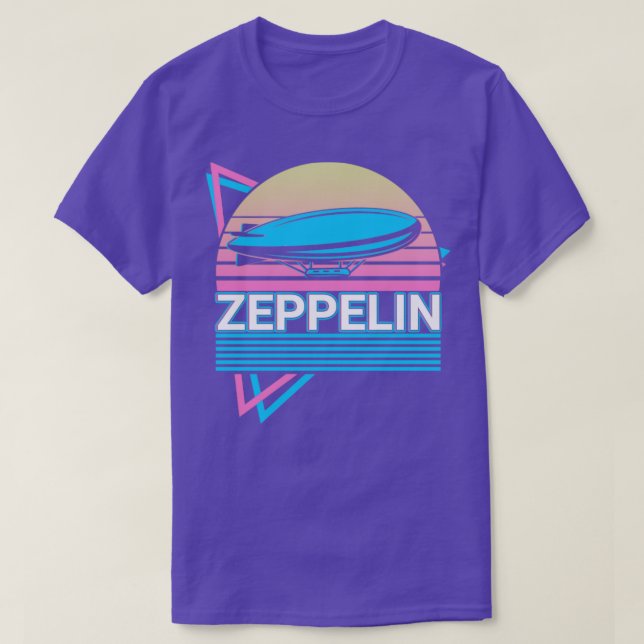 Camiseta Presente Retroativo do Avião Dirigível Zeppelin (Frente do Design)