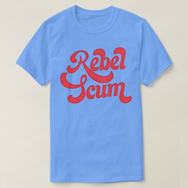 Camiseta Presente retroativo SCUM REBEL (Frente do Design)