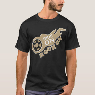 Camiseta Presente Rock on Ride on para amante de bicicleta