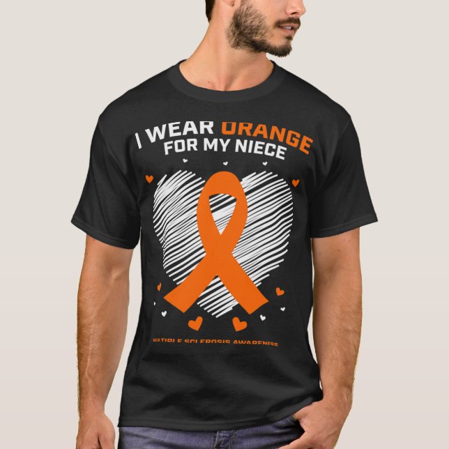 Camiseta Presente Roupa de roupa Onça Esclerose Múltipla (Frente)