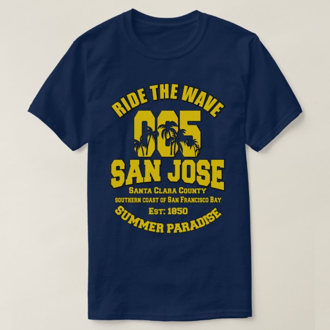 Camiseta presente San Jose California (Frente do Design)