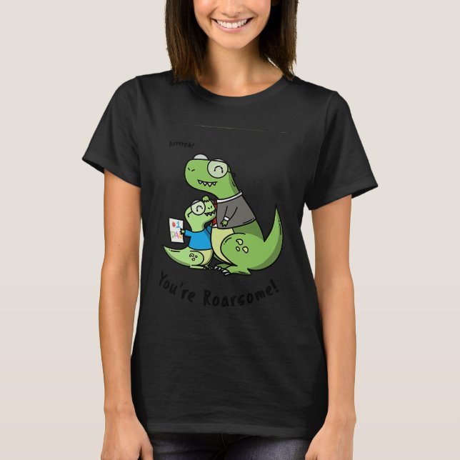 Camiseta Presente Sentimental de Dinossauro Filho do Pai Tr (Frente)