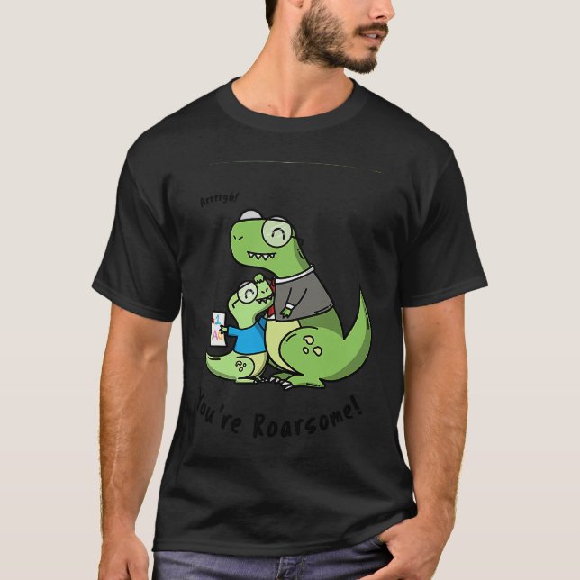 Camiseta Presente Sentimental de Dinossauro Filho do Pai Tr (Frente)
