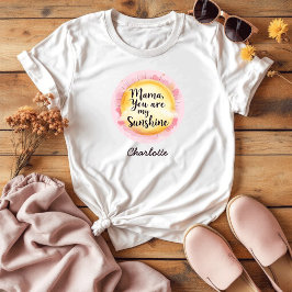 Camiseta Presente Sentimental Para A Mãe | Você É Meu Sol