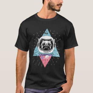 Camiseta Presente Simples de Lua Preto e Branco para um Ama