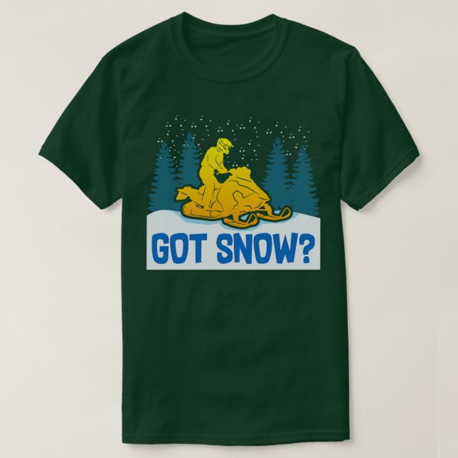 Camiseta Presente Snowmobiling Snowmobile (Frente do Design)
