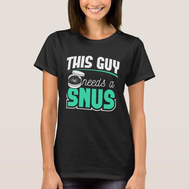 Camiseta Presente SNUS livre de fumaça parar de fumar anti  (Frente)